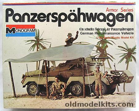 Monogram 1/32 Panzerspahwagen Sd. Kfz 231 or Sd. Kfz 232 With Diroama Instructions, 7581 plastic model kit